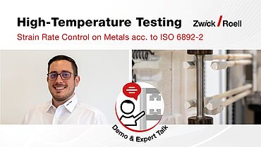 示范与应变速率控制acc -高温测试。ISO 6892 - 2